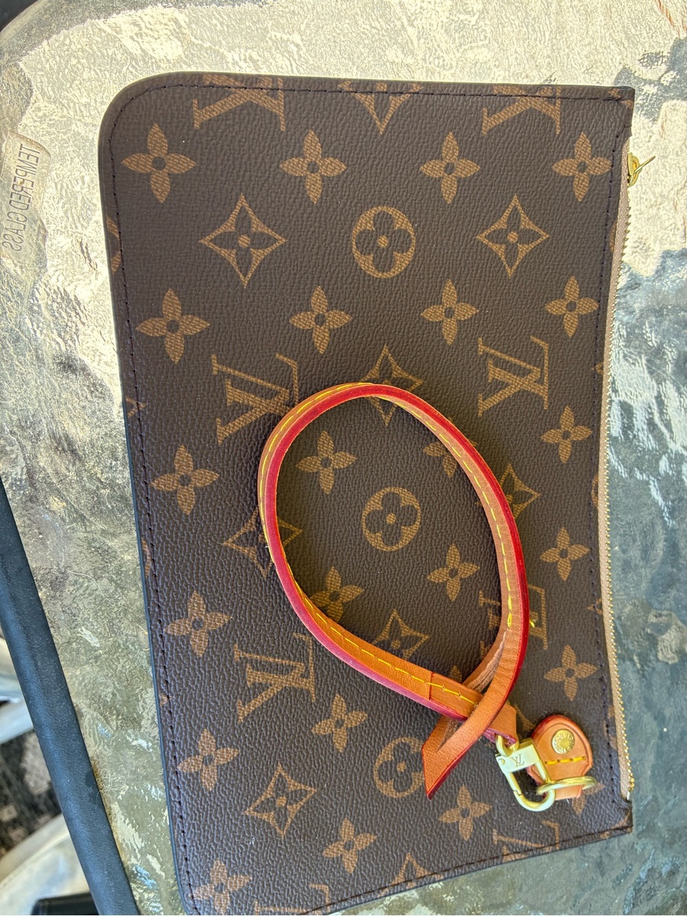 Fashion wristlet (not a real LV)